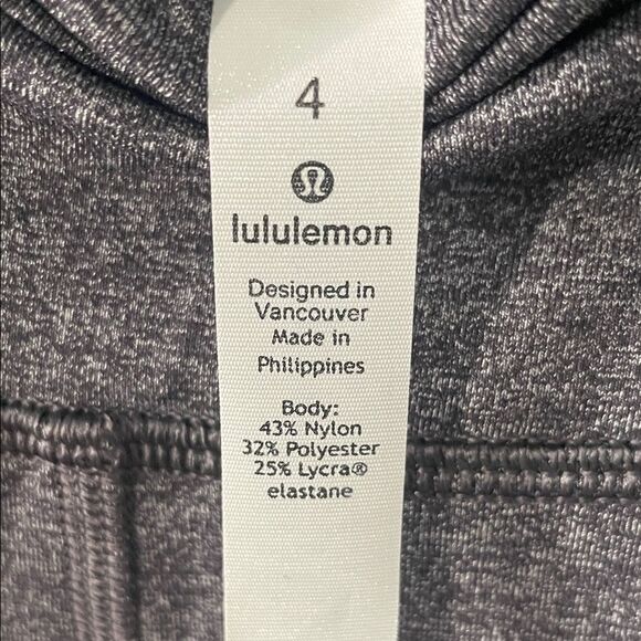 Lululemon Gray High-Waisted Leggings - Picture 2 of 4